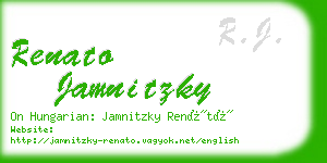 renato jamnitzky business card